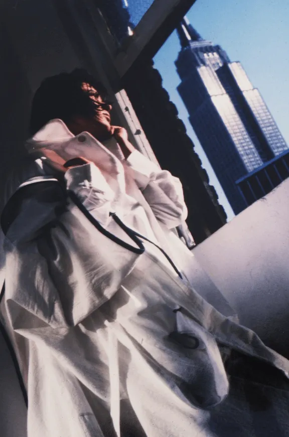 自身のスタジオから撮影、エンパイアステートビルが見える