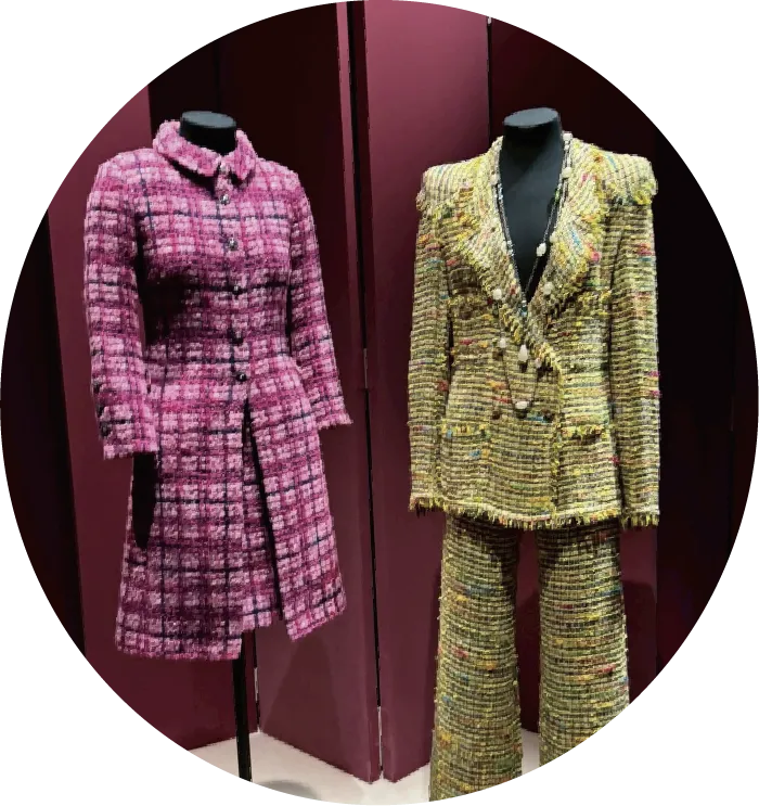 弾ける色合いに込められたツィード
時代を経ても古びれずむしろ美しい