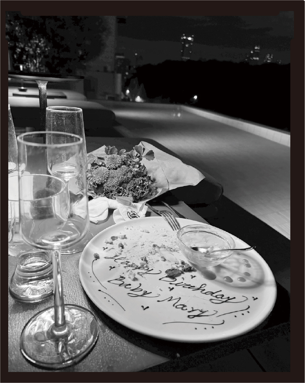 水に浮かんだbirthday