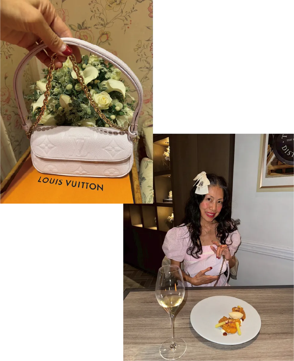 お誕生日にいつも美しいアイボリーの薔薇を
贈ってくれるルイ・ヴィトン